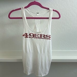 NFL PINK San Francisco 49ers lace tank top. Size xs